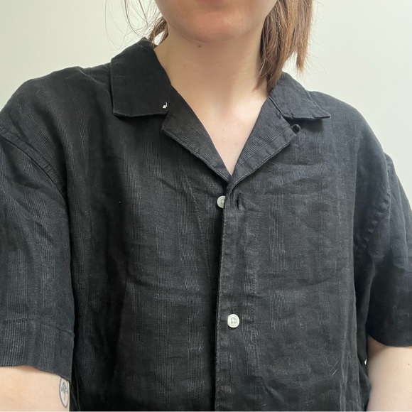 Black Banana Republic Linen Shirt - Picture 7 of 16